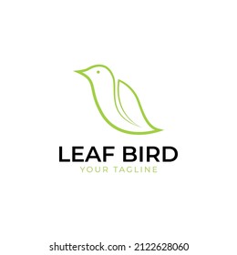 Design-Vorlage für Vogel-Leathan-Line-Logos