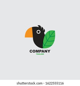 Bird leaf logo, black toucans and leaves, a very good mascot and perfect for your company logo, or business. A very fresh design to see and easy to remember and recognize.
