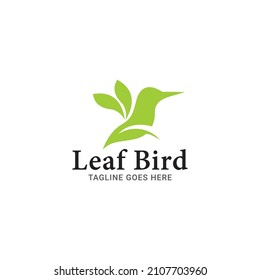 Bird Leaf Logo Design vector Template.