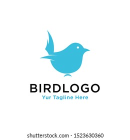 bird leaf logo vector icon template download line art outline