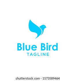 bird leaf logo vector icon template download line art outline