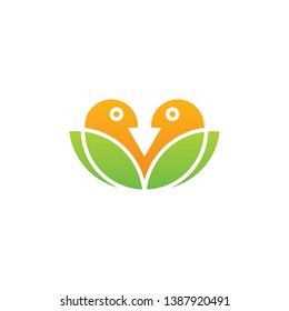 Bird Leaf Logo - Vector logo template