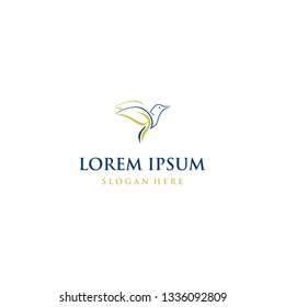 Bird With Leaf Naturally Logo Design