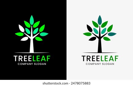 Bird leaf, tea bird, leaf bird, plant tree minimalist logo icon hill forest, tree house green symbol concept 