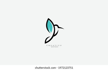 Bird Leaf vector logo design