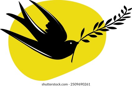 Bird, bird and leave, flying bird