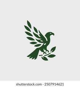 bird leaves logo for sale