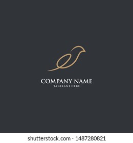 Bird and letter H logo design vector