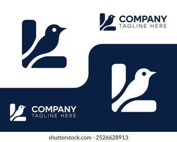 Bird Letter L Logo Template