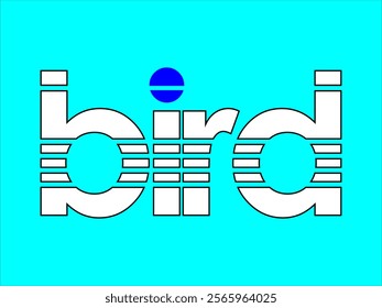 BIRD lettering vector for growing products