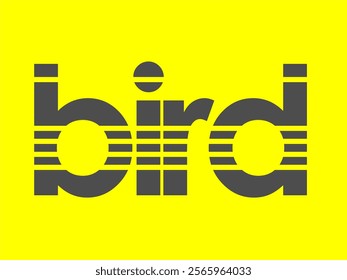 BIRD lettering vector for growing products