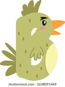 Bird Letters and Numbers Chicken Turkey Font