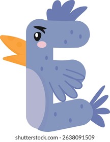 Bird Letters and Numbers Chicken Turkey Font