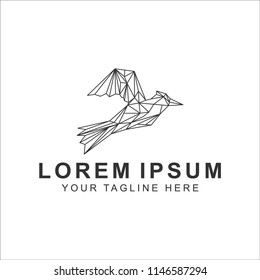 bird line art logo design