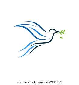 bird line art logo vector