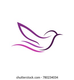bird line art logo vector