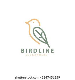 Inspiración en el logotipo de diseño creativo de la línea de aves