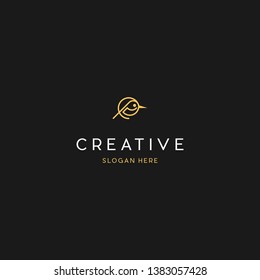Bird Line Creative Vector Logo Design