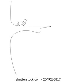 Ilustración del vector de dibujo de la línea aérea