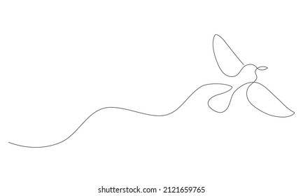 Bird line drawing vector illustration. Black on white