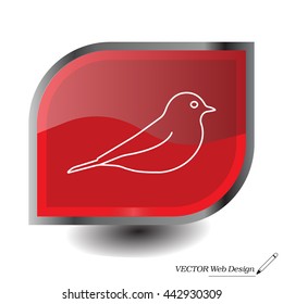 bird line icon 