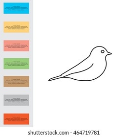 bird line icon 