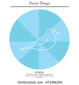 bird line icon 