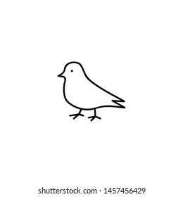 Bird line icon. Signs and symbol for websites, web design, mobile app on white background