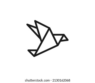 Bird line icon. Vector symbol in trendy flat style on white background. Bird sing for design.