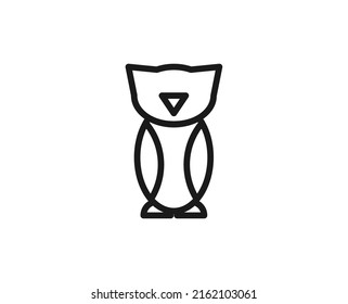 Bird line icon. Vector symbol in trendy flat style on white background. Bird sing for design.