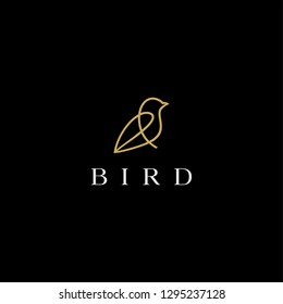 bird line logo design