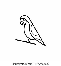 Bird  line outline simple icon