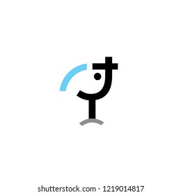 Bird linear vector logo