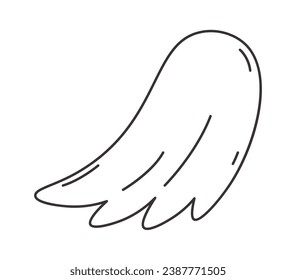 Bird Lined Wing Vector Illustration