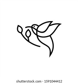 Bird Logo abstract design vector template. Flying Bird logotype concept icon.