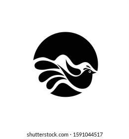 Bird Logo abstract design vector template. Flying Bird logotype concept icon.