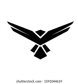 Bird Logo abstract design vector template. Flying Bird logotype concept icon.