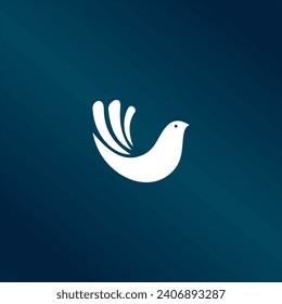 Bird Logo abstract design vector template.