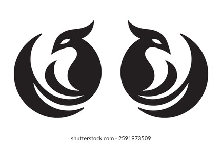 Bird Logo abstract design vector template. Bird logotype concept icon.