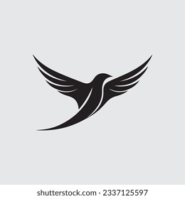 Bird Logo abstract flying design template