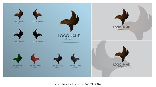 Bird Logo abstract template, Vector EPS 10.