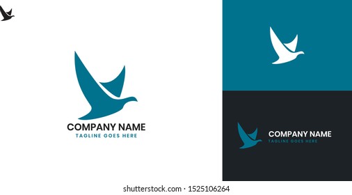 Bird logo - All elements on this template are editable with vector software, suitable for Bird Business / Industry.