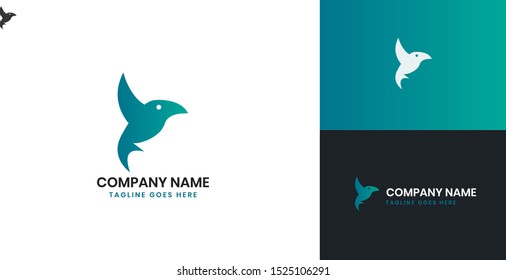 Bird logo - All elements on this template are editable with vector software, suitable for Bird Business / Industry.