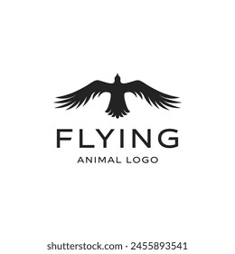 Bird logo, animal symbol flying dove bird logo design template vector illustration