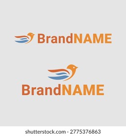 Bird logo with brand name text