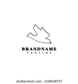 bird logo cartoon icon design template graphic modern isolated vector illustration