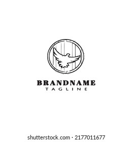 bird logo cartoon icon design template black modern isolated symbol illustration