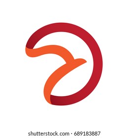 bird logo with circle
