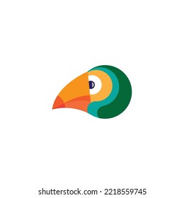 bird logo color circle web design illustration vector