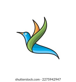  Bird Logo Colorfull Design Illustration